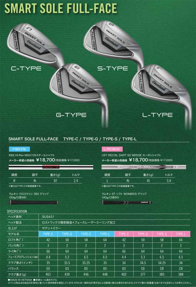 クリーブランド スマートソール フルフェイス レディース ウエッジ UST RECOIL DART 50 WEDGE カーボンシャフト_10