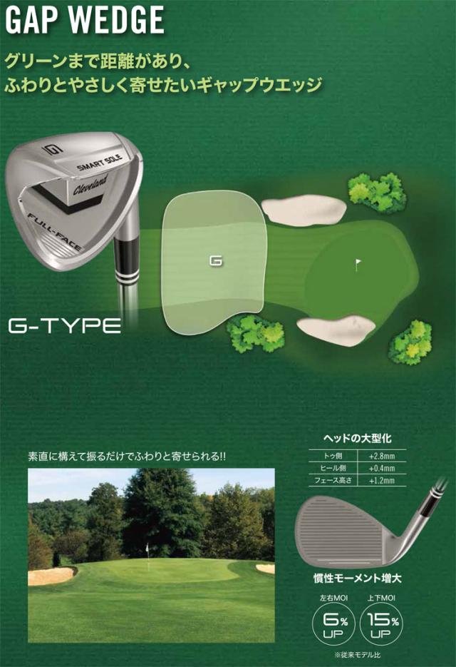 クリーブランド スマートソール フルフェイス レディース ウエッジ UST RECOIL DART 50 WEDGE カーボンシャフト_6