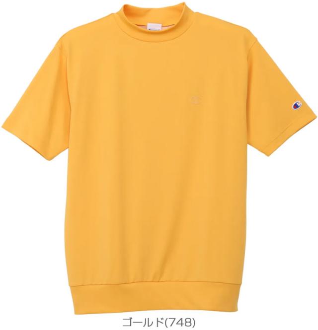 チャンピオン ゴルフ バックロゴプリント モックネック 半袖シャツ ウェア メンズ 2026年春夏モデル M-XL C3-DG309_5