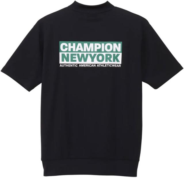 チャンピオン ゴルフ バックロゴプリント モックネック 半袖シャツ ウェア メンズ 2026年春夏モデル M-XL C3-DG309_8