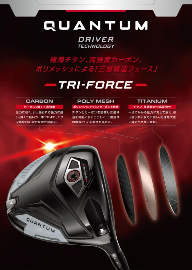 特注カスタムクラブ キャロウェイ QUANTUM MAX D ドライバー ウィメンズ仕様 三菱 TENSEI PRO BLACK 1K CORE シャフト