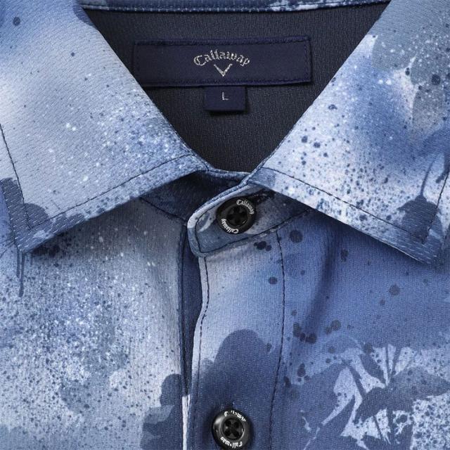 キャロウェイ メンズ ゴルフウェア 裏クール スプレーフラワープリント