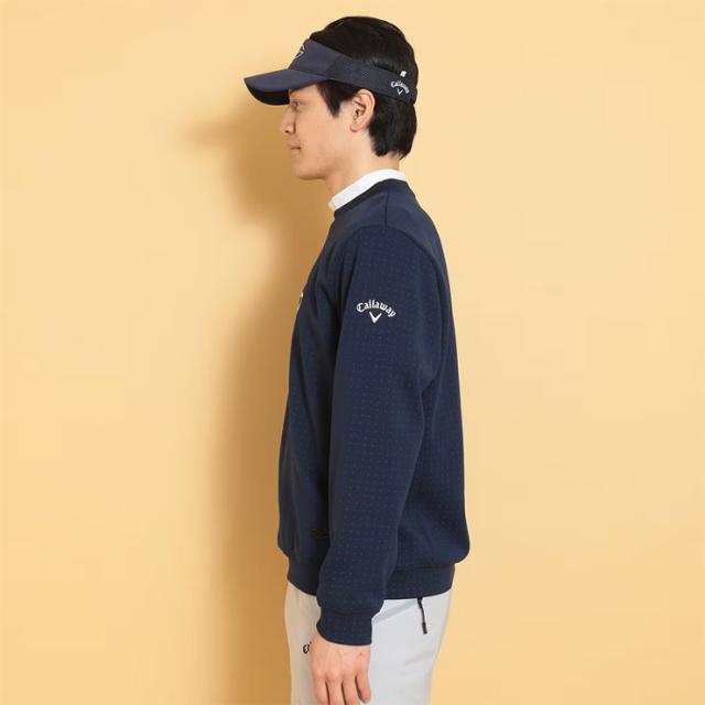 キャロウェイ ドットプリント クルーネック スウェット ゴルフウェア メンズ M-3L C25117101