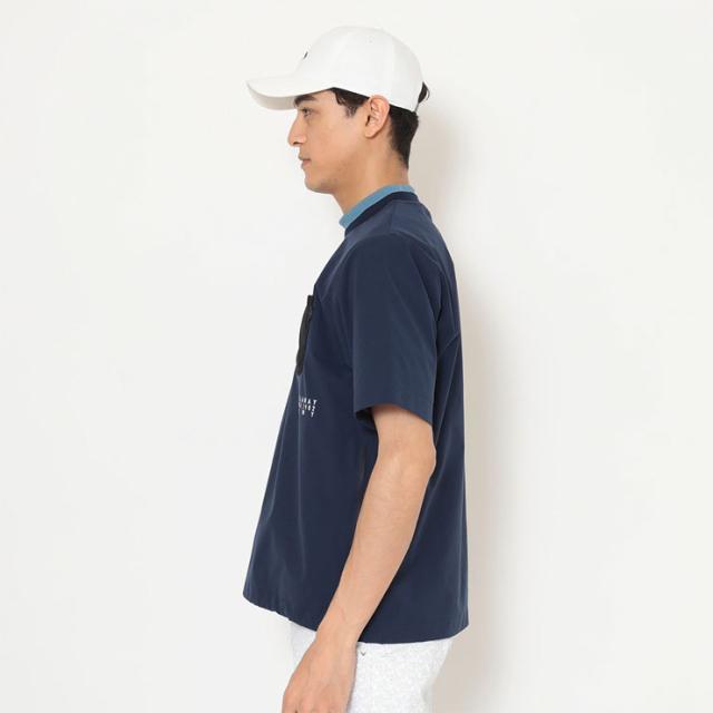 キャロウェイ 8WAYストレッチ ドットエア プルオーバー クルーネック 半袖 ブルゾン ゴルフウェア メンズ 2025年秋冬モデル M-3L C25216101 キャロウェイ 8WAYストレッチ ドットエア プルオーバー クルーネック