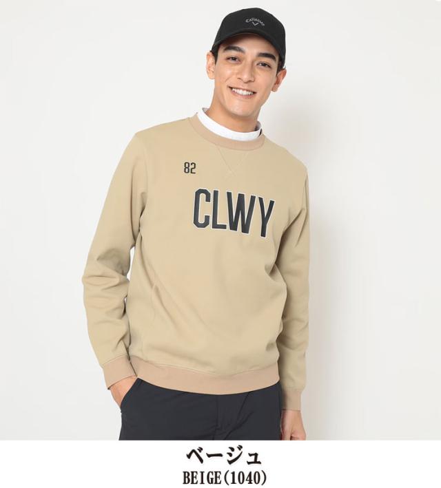キャロウェイ CLWYロゴ カノコダブルニット クルーネック スウェット ゴルフウェア メンズ 2025年秋冬モデル M-3L C25217103_2