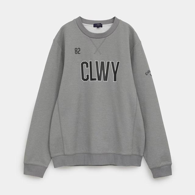 キャロウェイ CLWYロゴ カノコダブルニット クルーネック スウェット