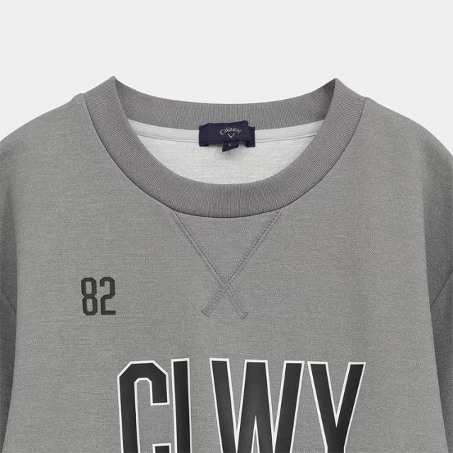 キャロウェイ CLWYロゴ カノコダブルニット クルーネック スウェット