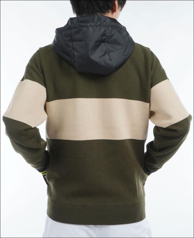 アドミラルゴルフ 防風裏地付 フルジップ ニットジャケット メンズ 2024年秋冬モデル M-3L ADMA491_5