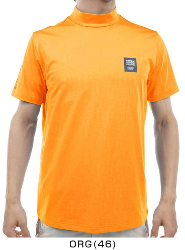 アドミラルゴルフ メンズ ウェア ロゴエンボス モックネック 半袖シャツ ADMA407 2024年春夏モデル M-XL_6