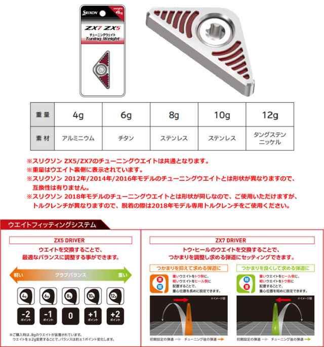 スリクソン QTS チューニングウェイト9g - ラウンド用品・アクセサリー