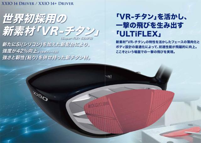 特注カスタムクラブ ゼクシオ 14 ドライバー 三菱 Diamana GT シャフト_2