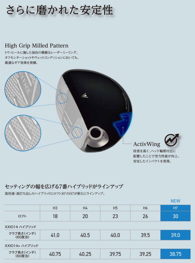 特注カスタムクラブ ゼクシオ 14 ハイブリッド XXIO MP1400L シャフト