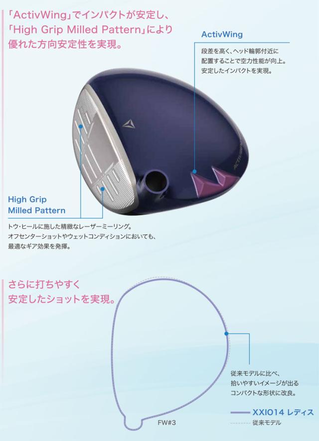 特注カスタムクラブ ゼクシオ 14 レディース フェアウェイウッド 三菱