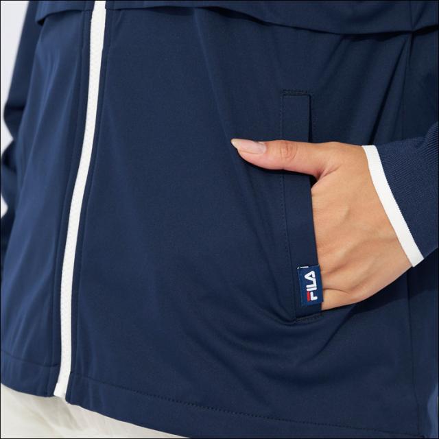 フィラゴルフ ウインドバリア フルジップ ブルゾン + タイポ柄 中綿