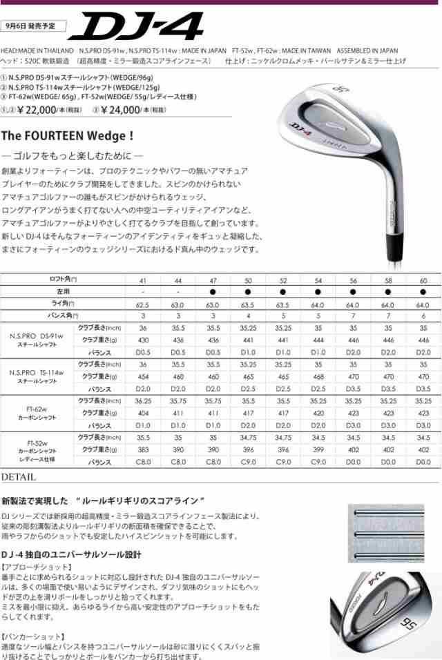 特注カスタムクラブ フォーティーン Dj 4 ウエッジ フジクラ Mci 85 Wedge シャフトの通販はau Pay マーケット ゴルフプラザ グリーンフィル