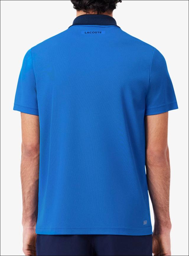 新品ラコステ 半袖ポロシャツ 青　サイズUS XL LACOSTE ラコステ ポロシャツ サイズ5 メンズL相当 ブルー 青色