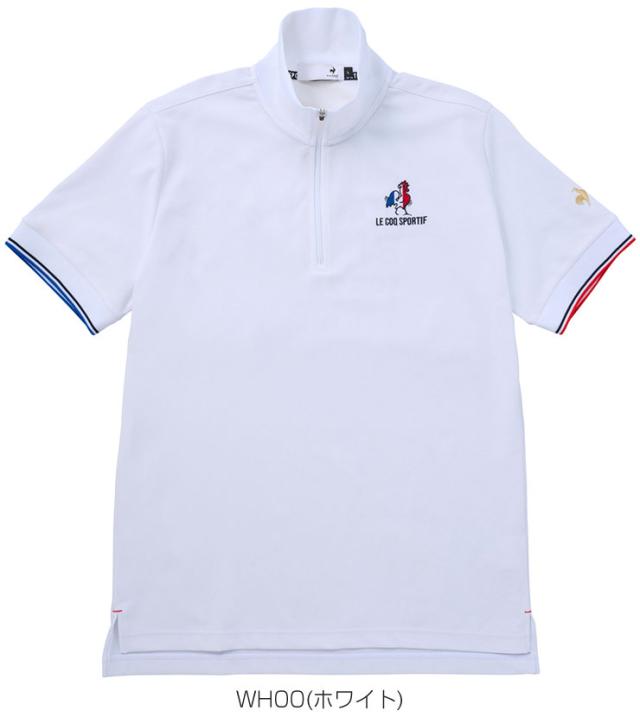 ルコックスポルティフ ゴルフ ニワトリアート柄 ハーフジップ