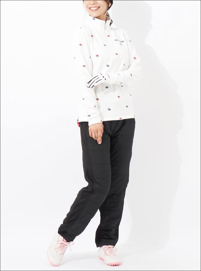 マリクレール ゴルフ レディースウェア 異素材 ハイブリッド ロングパンツ 732-312 M-LLの通販は