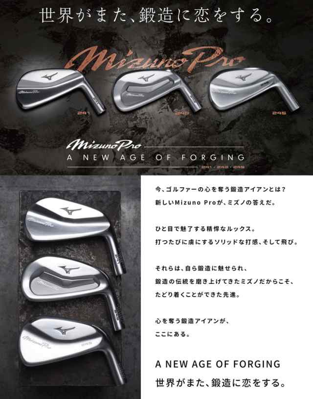 ミズノ Mizuno Pro 241 アイアン Dynamic Gold HT シャフト 単品[＃3、＃4]｜au PAY マーケット