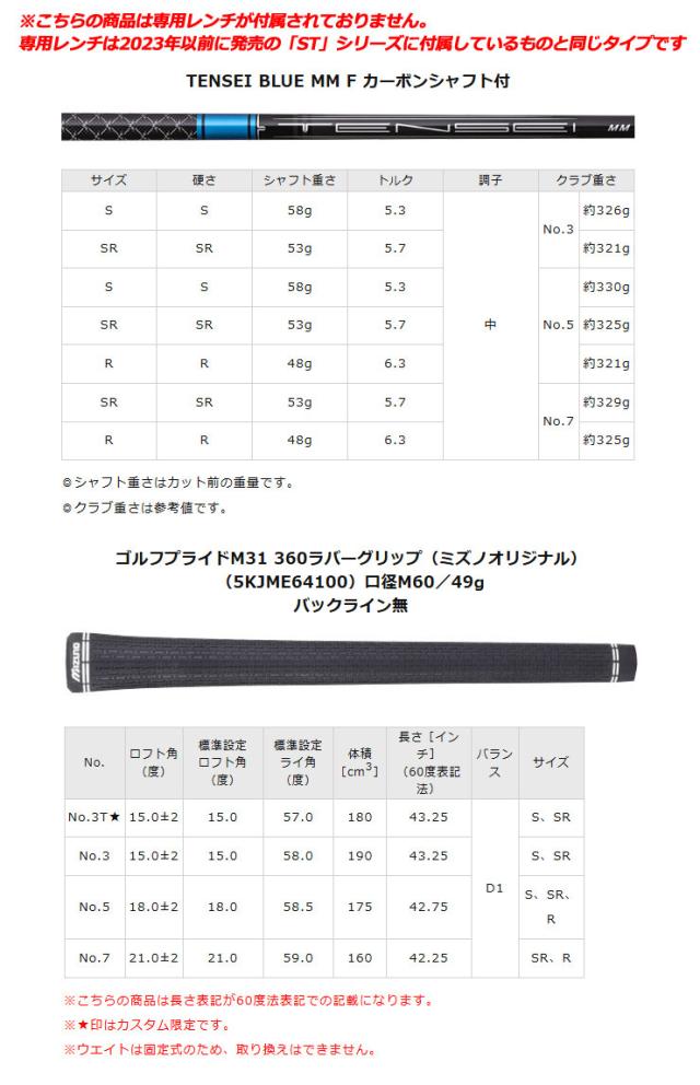 ミズノ JPX ONE フェアウェイウッド TENSEI BLUE MM F カーボンシャフト_3