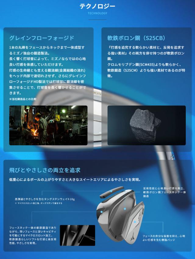 ミズノ JPX S40 FORGED アイアン N.S.PRO 950GH neo シャフト 5本セット[＃6-P]_2