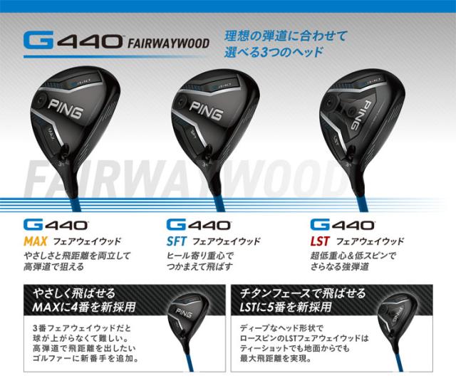 特注カスタムクラブ ピン G440 LST フェアウェイウッド 三菱 GRAND BASSARA シャフトの通販は