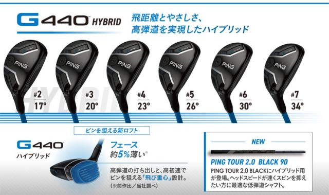 PING G440 ハイブリッド6番シャフト　Modus3 Tour105 S ピン G440 ハイブリッド N.S. PRO Modus3 Tour105 シャフトの