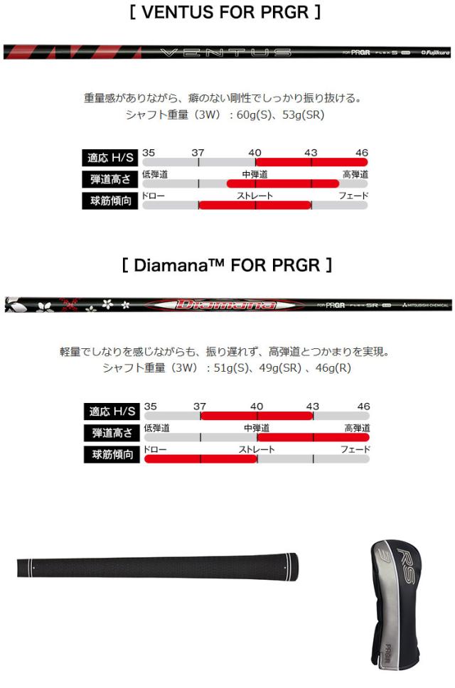 特注カスタムクラブ プロギア RS フェアウェイウッド VENTUS FOR PRGR シャフト_3