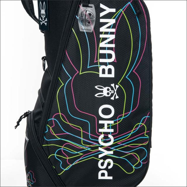 サイコバニー Psychobunny キャディバッグ 蛍光グリーン スタンド付き サイコバニー Psychobunny キャディバッグ 蛍光グリーン スタンド付き