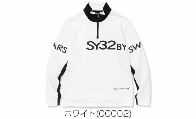 SY32 by SWEET YEARS メンズ ゴルフウェア ライトストレッチ ハーフジップ 長袖シャツ SYG-23A02 2023年秋冬モデル  M-XL｜au PAY マーケット