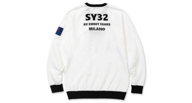 SY32 by SWEET YEARS メンズ ゴルフウェア SYG ミラノシリーズ クルーネック ニットセーター SYG-23A37MI 2023年秋冬モデル M-XL_2