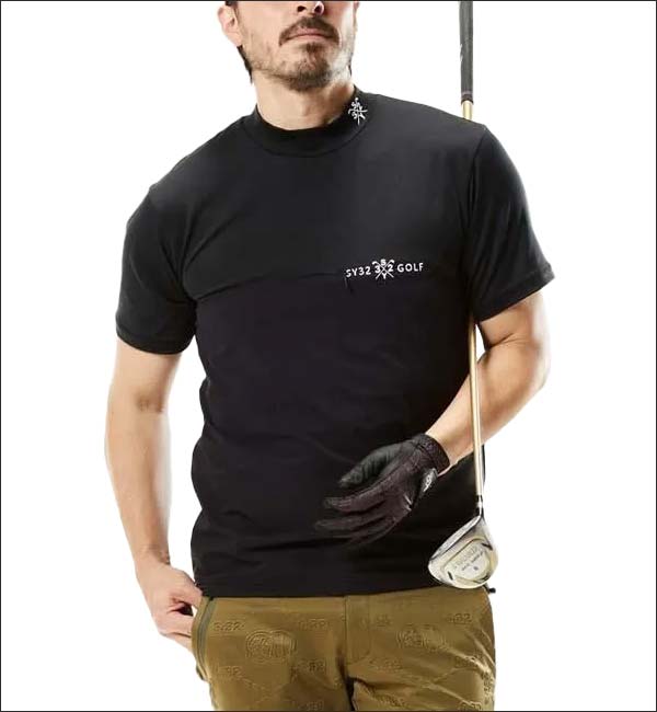 新品未使用　SY32 半袖　モックネック　サイズXL 楽天市場】SY32 GOLF メンズ 吸汗速乾 モックネック 半袖シャツ