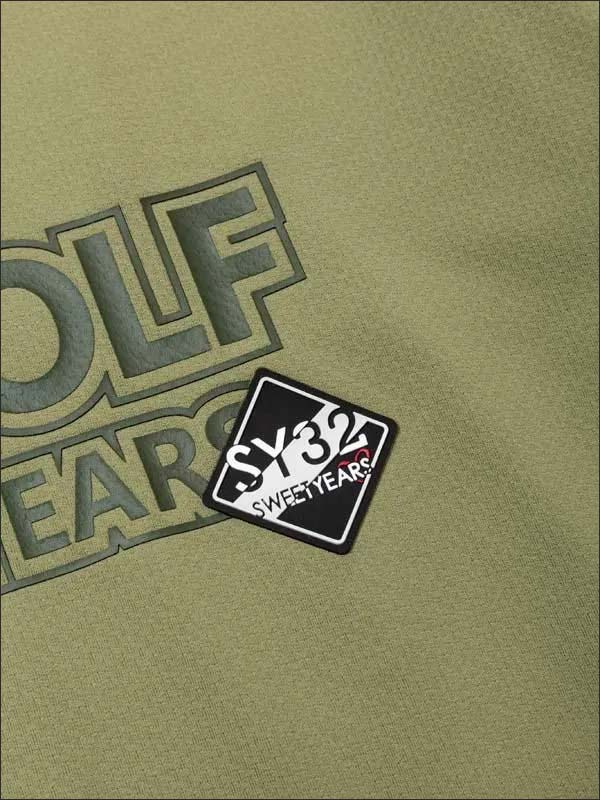 SY32 by SWEET YEARS ライト ストレッチ ロゴ モックネック 半袖シャツ ゴルフウェア メンズ 2025年春夏モデル M-XL SYG-25S038_8