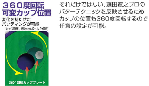タバタ FujitaマットU-2.3 パッティング練習用品 GV0136_6
