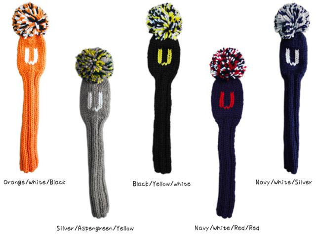 ジャンクレイグ ゴルフ ハンドメイド 手編み ヘッドカバー ユーティリティー用