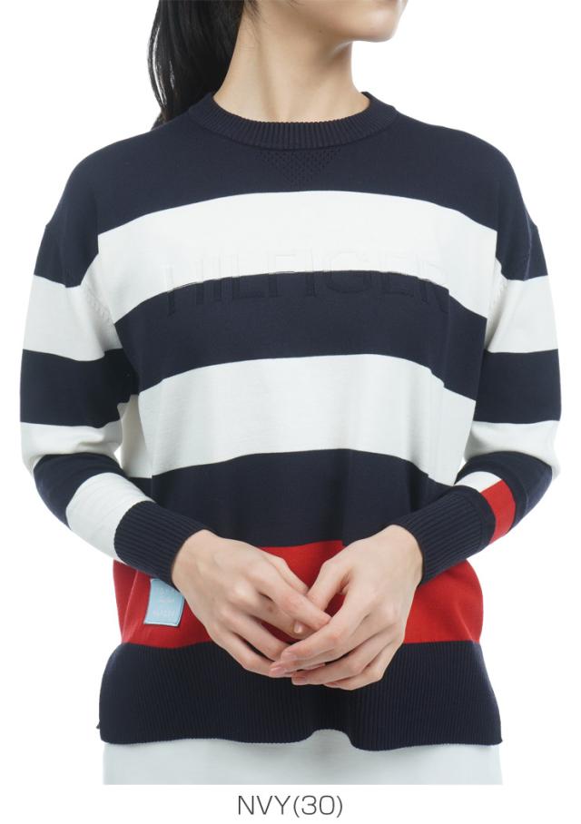 トミーヒルフィガー ゴルフ ウェア レディース ラガーストライプ