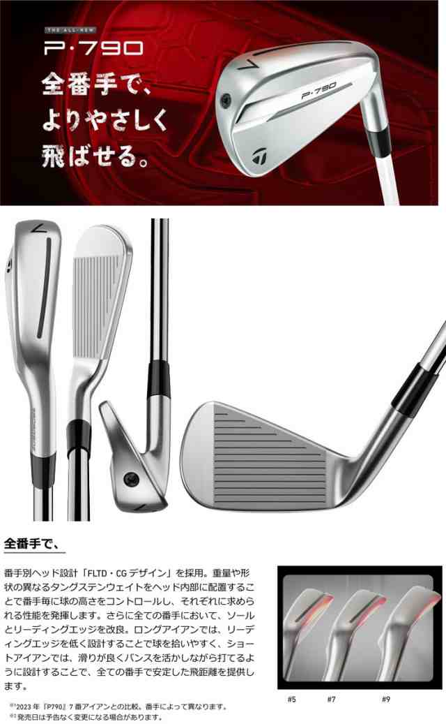 特注カスタムクラブ テーラーメイド P790 アイアン ダイナミック
