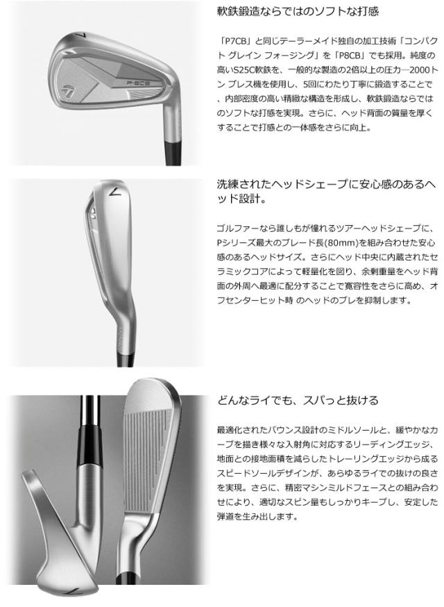 特注カスタムクラブ テーラーメイド P8CB アイアン ダイナミック