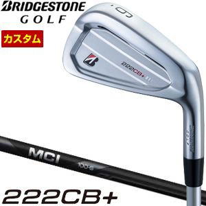 特注カスタムクラブ ブリヂストンゴルフ TOUR B 222CB+ アイアン フジクラ MCI BLACK シャフト 単品[＃4、＃5、＃6、＃7、＃8、＃9、PW]