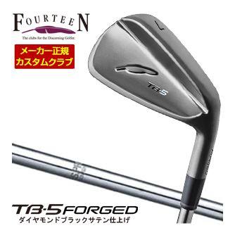 特注カスタムクラブ フォーティーン 2025NEW TB-5 FORGED アイアン ダイヤモンドブラックサテン仕上げ N.S. PRO 950GH HT シャフト 単品[＃5、＃6、＃7、＃8、＃9、PW]