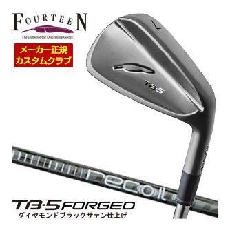 特注カスタムクラブ フォーティーン 2025NEW TB-5 FORGED アイアン ダイヤモンドブラックサテン仕上げ USTマミヤ アッタス Recoil 660 シャフト 単品[＃5、＃6、＃7、＃8、＃9、PW]