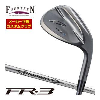 特注カスタムクラブ フォーティーン FR-3 ウエッジ ダイヤモンドブラックサテン仕上げ 三菱 ディアマナ Thump Iron シャフト