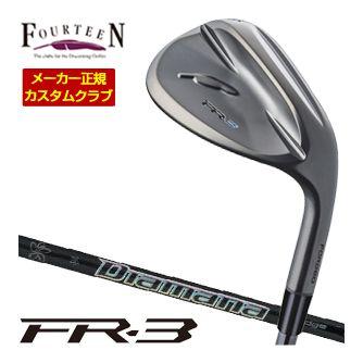 特注カスタムクラブ フォーティーン FR-3 ウエッジ ダイヤモンドブラックサテン仕上げ 三菱 ディアマナ Diamana WEDGE 85 / 95 / 105 / 115 シャフト