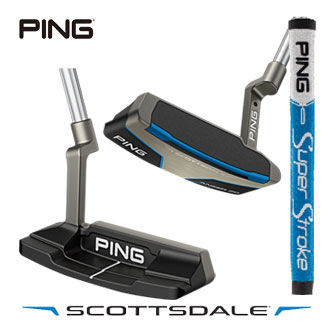 ピン SCOTTSDALE ANSER 2D パター PING SuperStroke TOUR 2.0 PT BLUE グリップ装着モデル
