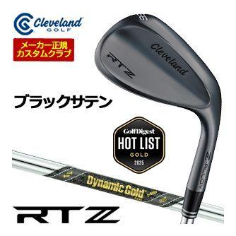 特注カスタムクラブ クリーブランド RTZ ブラックサテン ウエッジ ダイナミックゴールド MID 115 シャフト