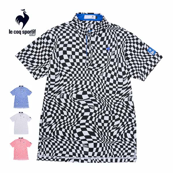 ルコックスポルティフ ゴルフ サンスクリーン VICHYチェック 半袖 ポロシャツ ウェア メンズ 2025年春夏モデル M-3L LG5SHS01Mの通販は