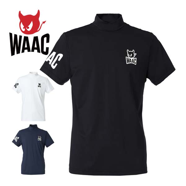 WAAC PLAYERS EDITION モックネック 半袖シャツ ゴルフウェア WAAC PLAYERS EDITION モックネック 半袖シャツ ゴルフウェア