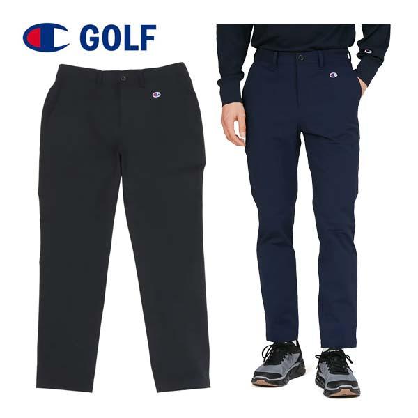チャンピオン ゴルフ ダブルクロス 撥水 ロングパンツ ウェア メンズ 2025年秋冬モデル M-XL C3-CG203