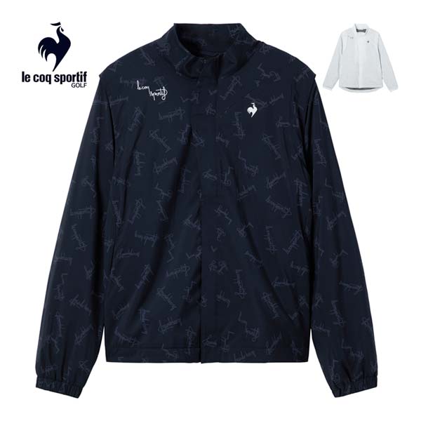 ルコックスポルティフ ゴルフ ヒートマッピング 2WAY フルジップ ジャケット ウェア メンズ 2025年秋冬モデル M-3L LG5FWB01M