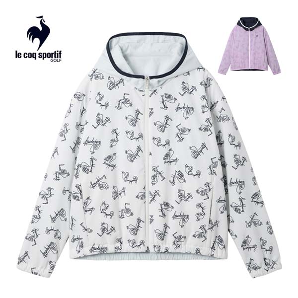 ルコックスポルティフ ゴルフ リバーシブル フルジップ フーディーブルゾン ウェア レディース 2025年秋冬モデル S-3L LG5FWB02L